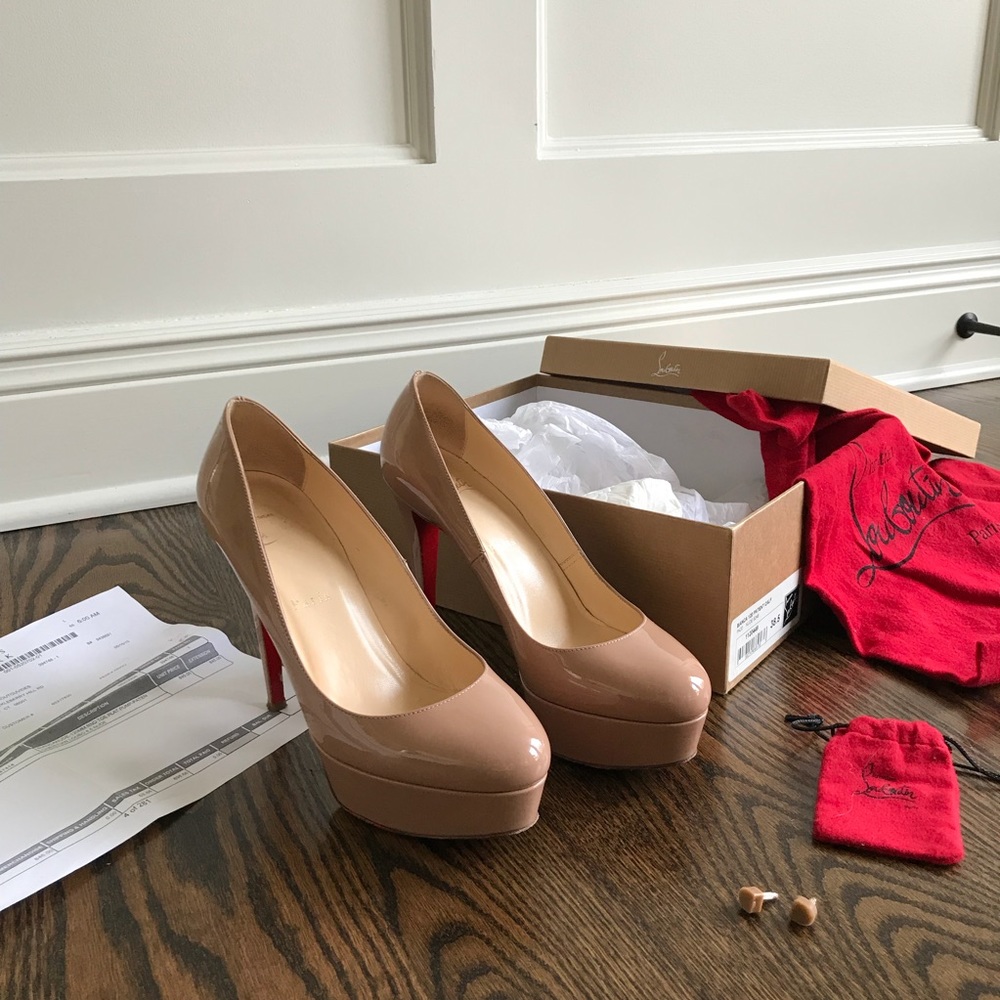 Christian Louboutin Bianca heels Nude 38.5